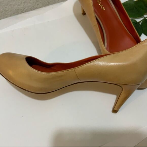 Cole Haan NikeAir Chelsea Tan Patent Leather Low Heel Pumps Size 7B - Picture 8 of 11